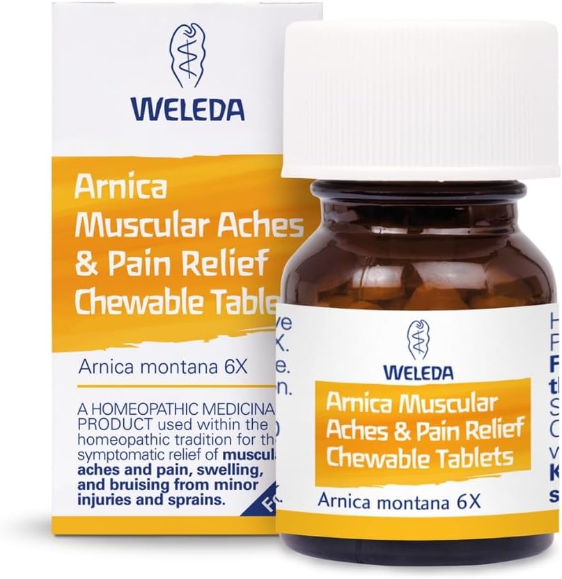 Weleda Arnica 6X Tablets, Homeopathic Medicine for Accident Upset, Natural Remedies for Women & Men by Weleda - 125 Tabs (Packing May Vary)