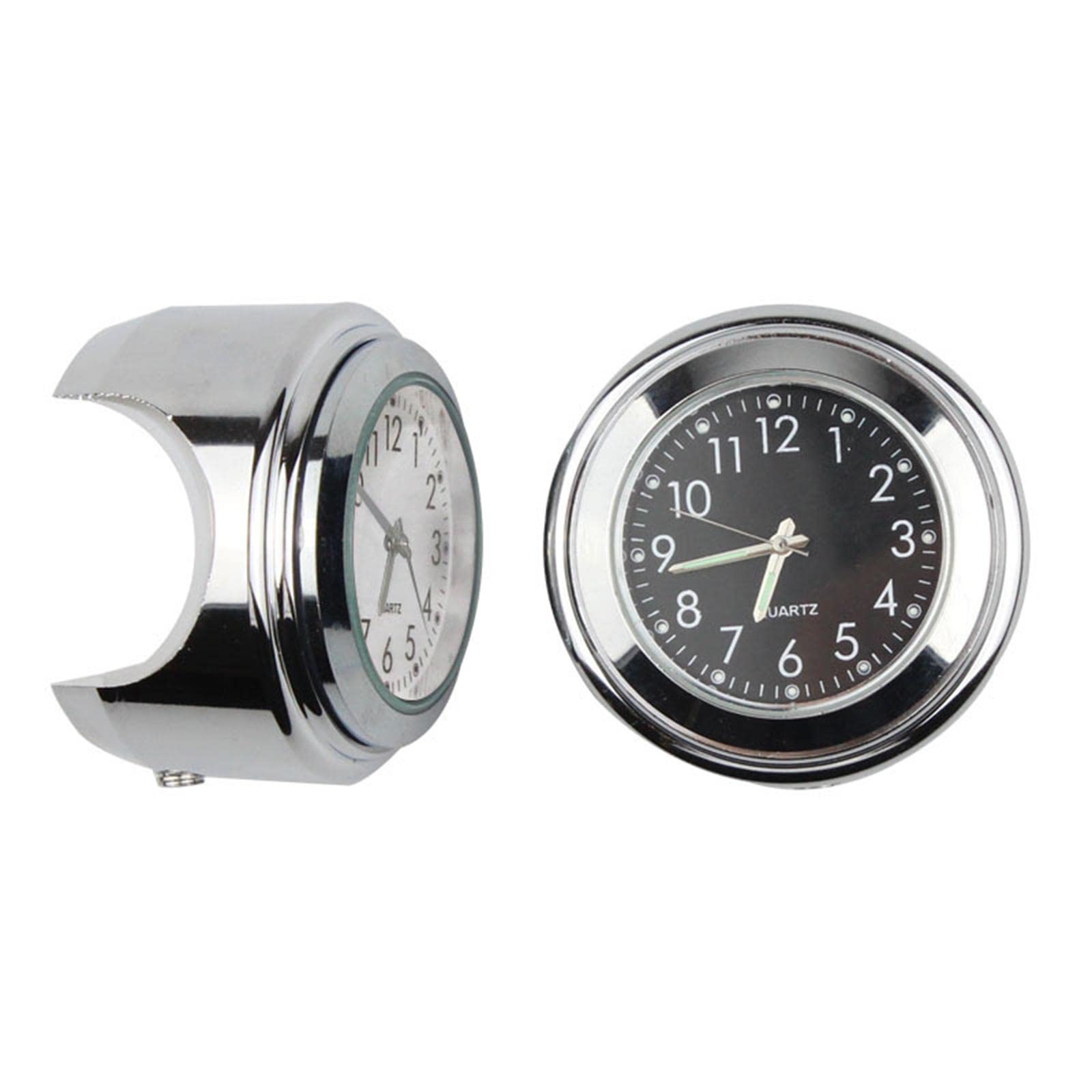 MYADDICTION Motorcycle Handlebar Mount Clock for Helicopter Cruiser Wear-Resistant White-image-32