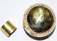 Vista 2 de Bastón de madera victoriana con mango de latón con cabeza de globo, ideal para regalo, unisex, solo mango