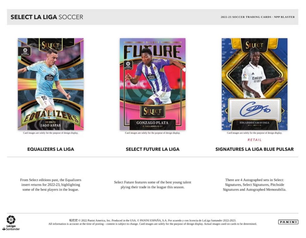 Amazon.co.jp: 2022/23 Panini Select La Liga サッカー 6パック