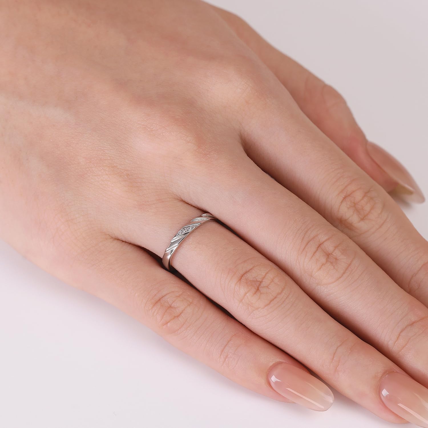 Meissa Alianzas Anillos de Compromiso Boda Ajustables Anillo para Pareja de Plata 925 Mujer 2,2mm con Circonitas & Hombre 2,7mm Juego de Regalo San Valentín Aniversario, Juego de dos anillos