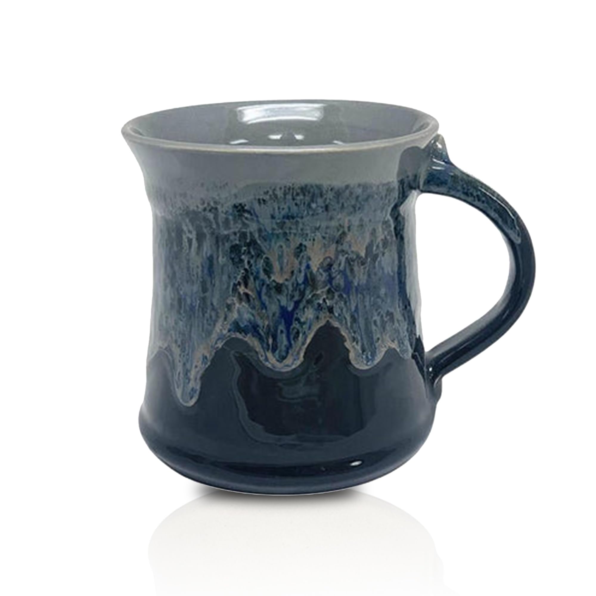 Clay in Motion Hand Painted Stoneware Mug in Stormy Night finish