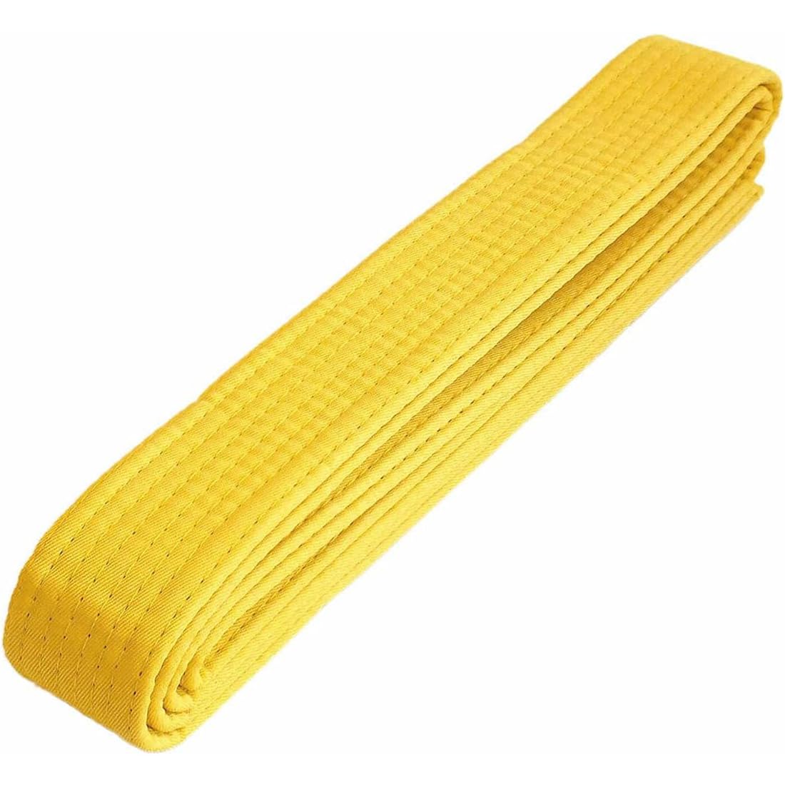 Cinturón amarillo de taekwondo, judo y karate (1 pieza, 220 cm) para niños y adultos, cinturón de artes marciales.