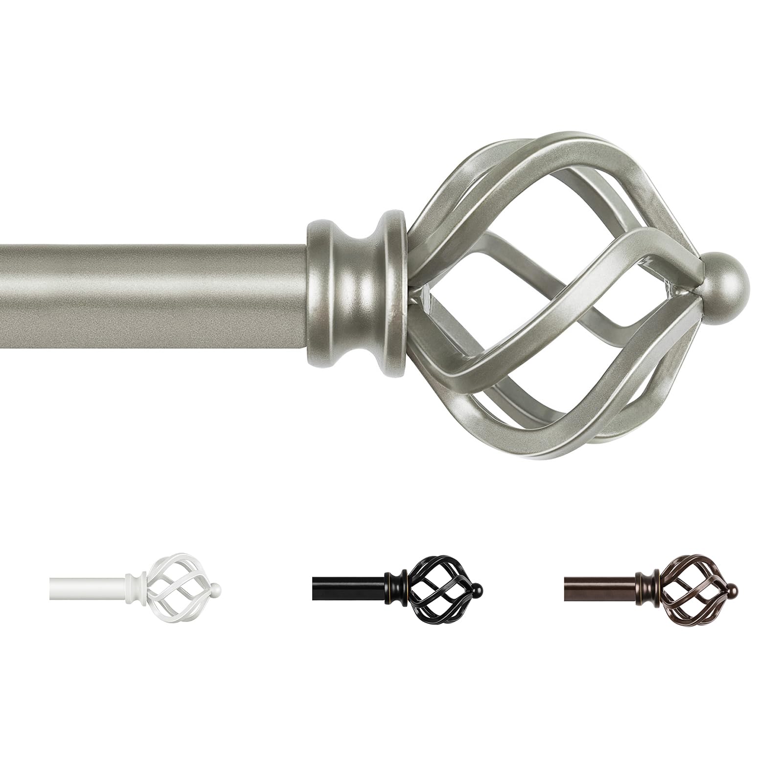 KAMANINA Curtain Poles 80 to 218 cm