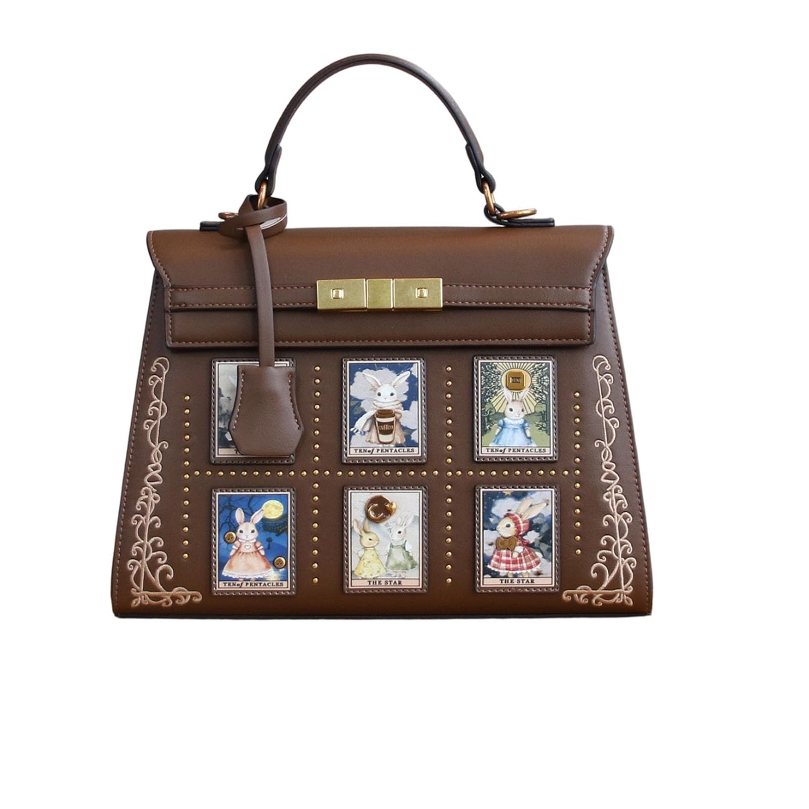 Borsa alla moda con stampa lepre con tasche multiple borsa leggera per uso quotidiano Borsa alla moda con stampa Lagomorph