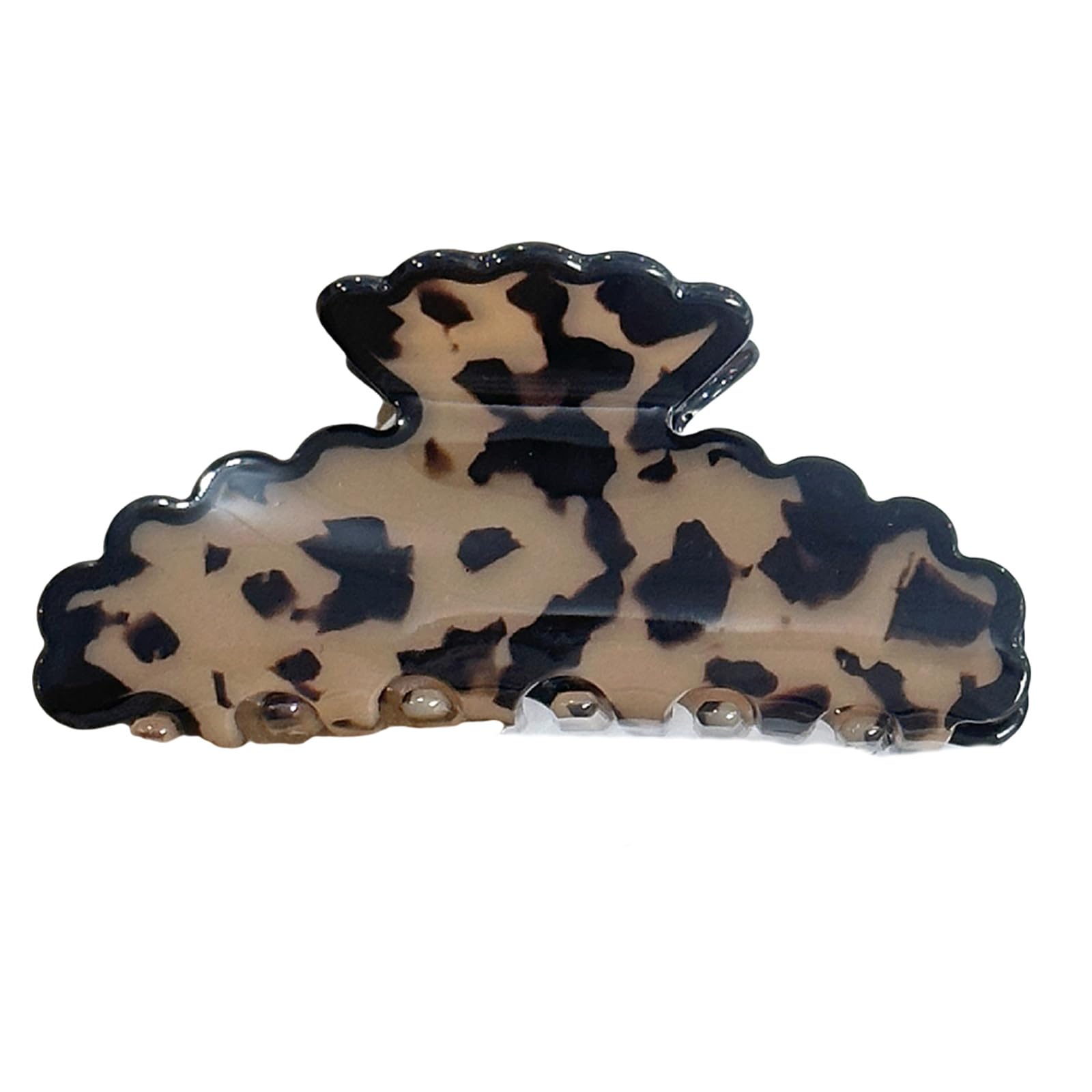 MICFENY Stylish Resin Hair Clip Marble Finish Ponytail Comfortable Hold For Women Girls