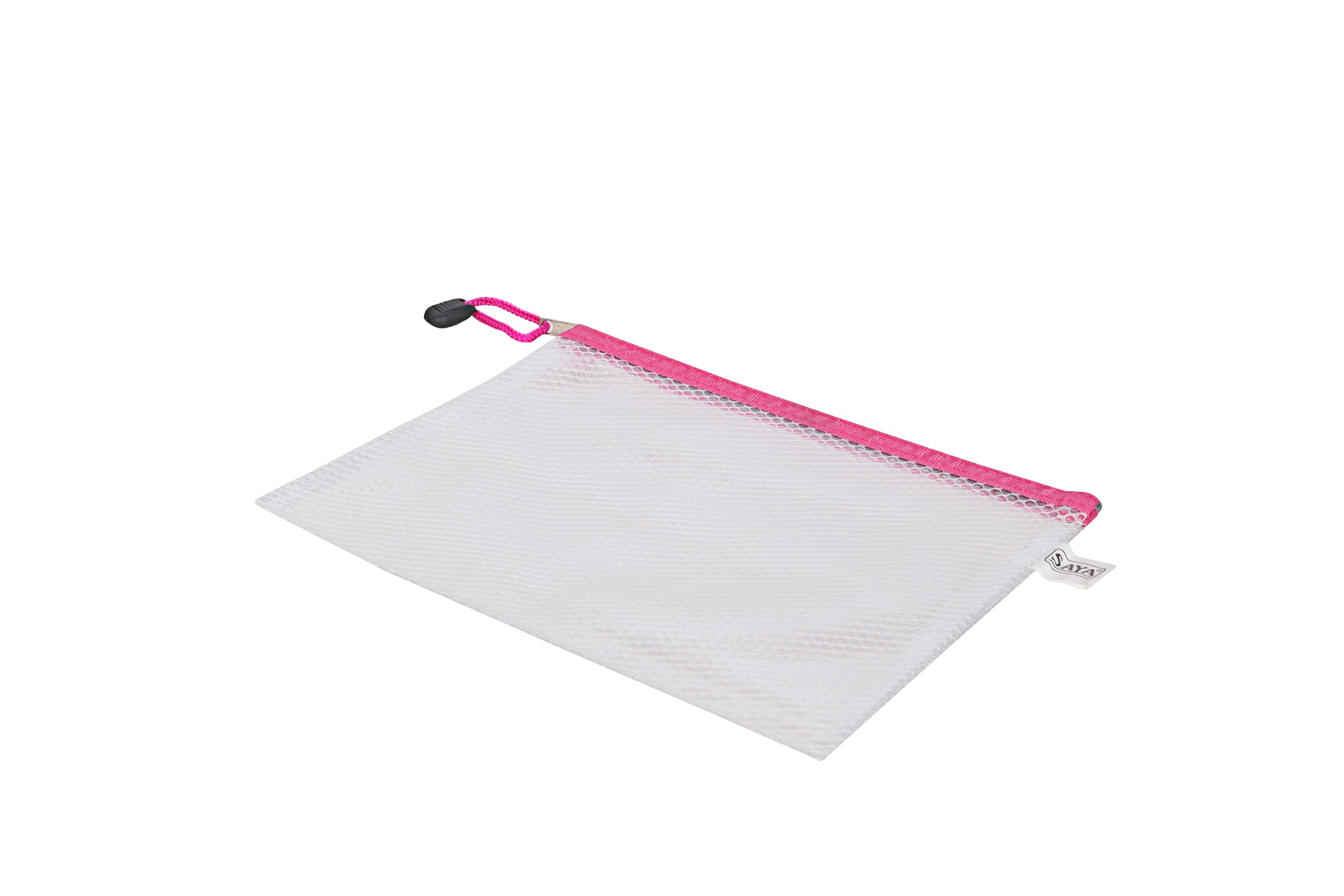 SAYA Busta trasparente con cerniera, porta documenti per fatture, banconote e articoli di cancelleria, versatile per forniture da ufficio e viaggi (formato A5)