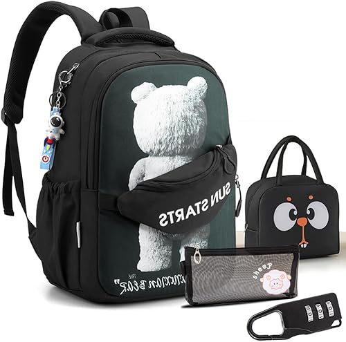 Miniatura 9 de EymAnn BlackTravel backpackAnime Luminous Backpack, Negro -, Mochila que brilla en la oscuridad, mochila astronauta