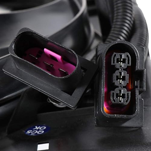 Miniatura 6 de SCITOO Ventilador de refrigeración para radiador compatible con Volkswagen Beetle 620-773 621000 75371 FA70174 1C0121206A 1C0121206B 1C0121207