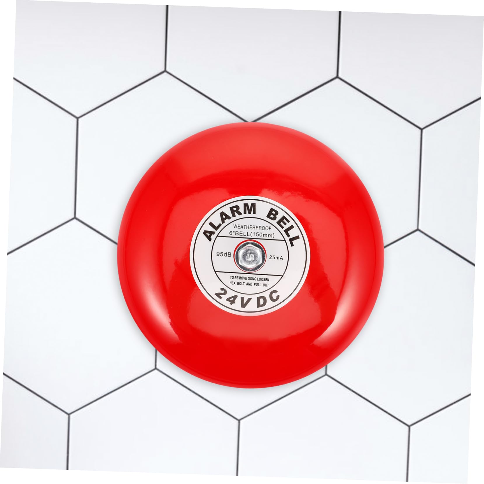 Alarma de Incendio Eléctrica de 24 V para Uso Industrial Timbre de Alarma en Hierro Rojo y Fácil Instalación para Elevadores y Seguridad