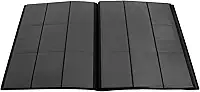 Pasta fichário para 360 cards, 9 pocket para cartas 3/4", Cabos & Plugs, 20 folhas frente e verso, albúm de qualidade premium para figurinhas (Preto)