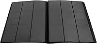 Pasta fichário para 360 cards, 9 pocket para cartas 3/4", Cabos & Plugs, 20 folhas frente e verso, albúm de qualidade premium para figurinhas (Preto)
