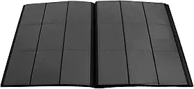 Pasta fichário para 360 cards, 9 pocket para cartas 3/4", Cabos & Plugs, 20 folhas frente e verso, albúm de qualidade premium para figurinhas (Preto)