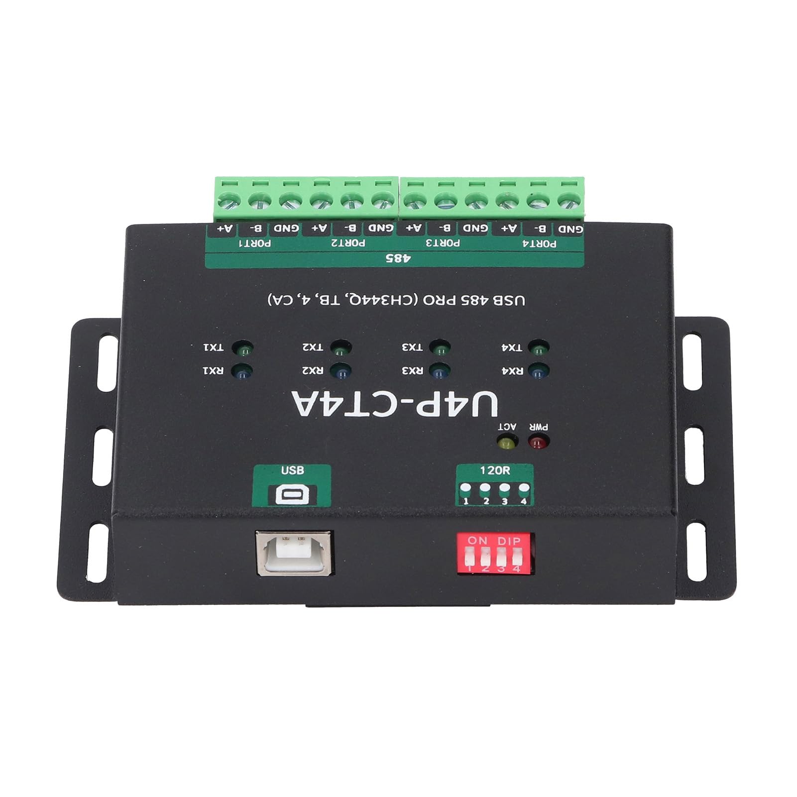 Adaptador USB a RS485, USB a 4 Vías RS485 Módulo de Conversión Cable de Serie para Equipos de Control Industrial, Sobretensión y Trueno Prevención de Descarga de Gases