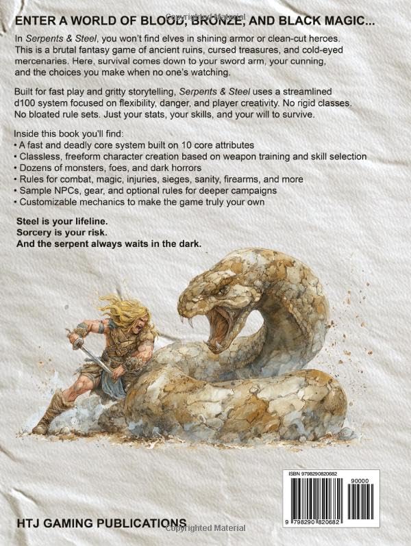 Serpents & Steel: Fantasy Tabletop Role Playing Game - Image 2