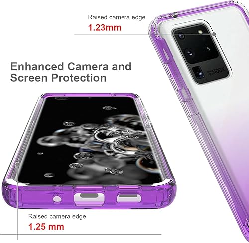 Miniatura 2 de Funda compatible con Galaxy S20 Ultra 5G de 6.9 pulgadas, Samsung S20 Ultra para niñas, cuerpo completo, a prueba de golpes, transparente, suave,