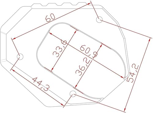 Miniatura 3 de Soporte de extensión lateral de motocicleta para BMW F850GS F750GS F850 GS F 750 850 GSA 2018 2020 2021 2022 (color  A negro F750GS)