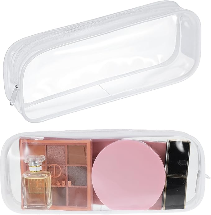 YUXIANLB Pencil Cases Zipper Clear Pencil Pouch 4pcs Makeup