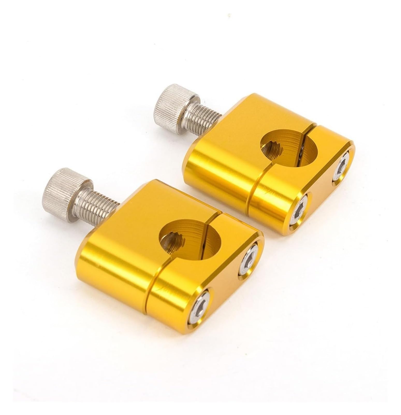 para Foso para Tierra para Bicicleta para Carreras Accesorios Manillar Elevadores Manillar Adaptador Abrazadera Montaje 22 Mm 28 Mm Alzas Manillar Motocicleta(22mm Gold)