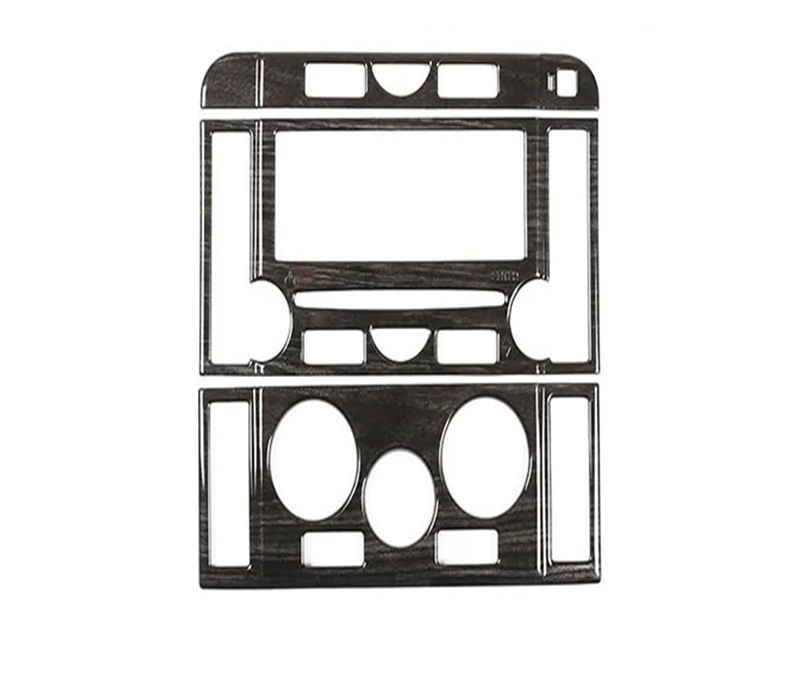 Interior Upgrade for Land for Rover for Discovery 3 LR3 2004-2009 Car Interior Frame Decoration Sticker Car Accessories Black Wood Grain
