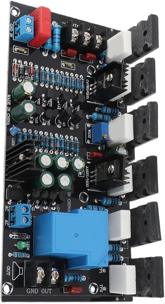 300W Single Channel Audio Amplifier Board - HiFi Power Amplifier Module with DC±20-90V Input, PCB Mount Design for DIY Audio Projects