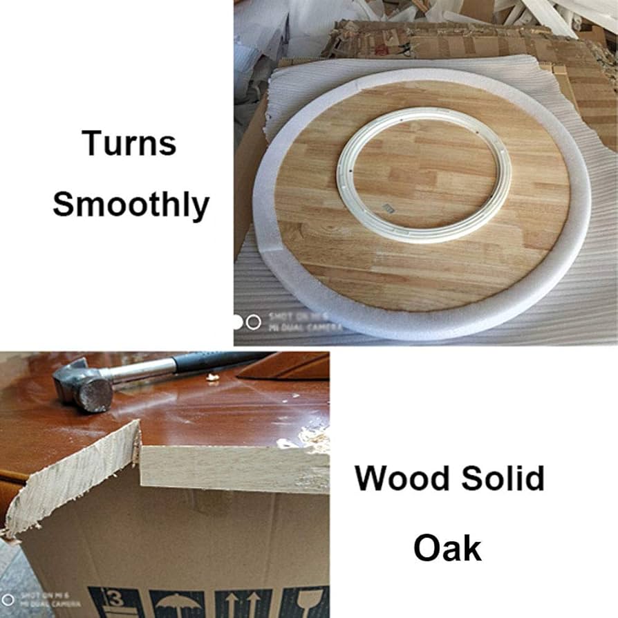 ターンテーブル Amazon｜オーク レイジー スーザン ターンテーブル、28/32/35