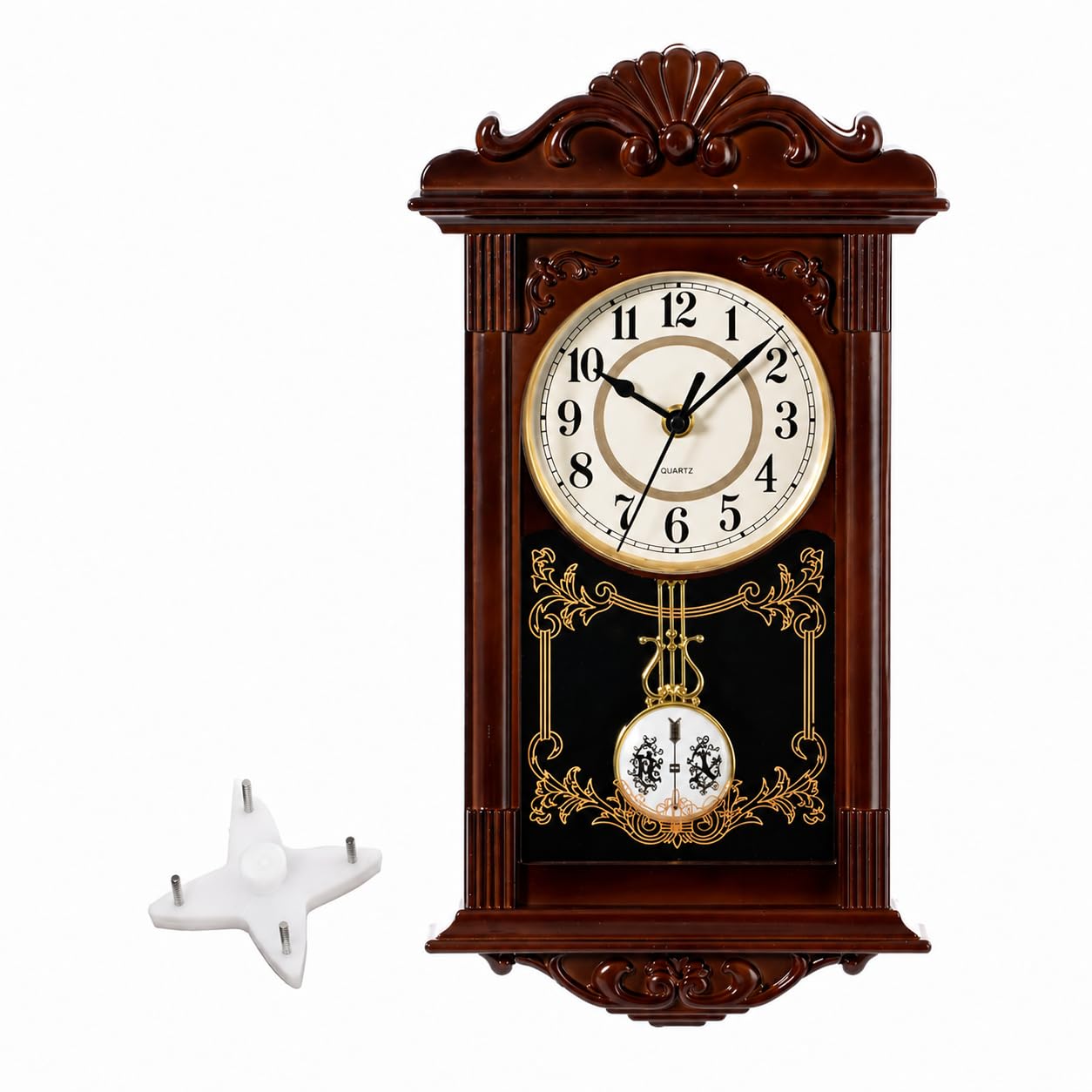 Amazon.com: Clockswise Vintage Grandfather-Style Wall Clock with