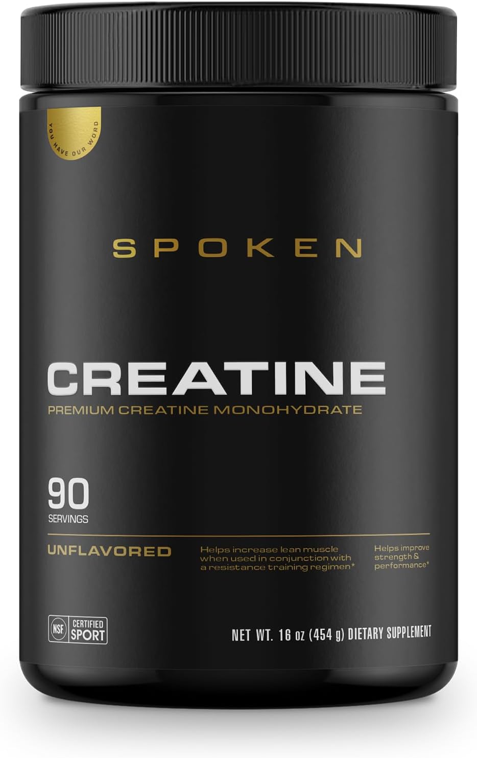 Creatine Monohydrate, Build Lean Muscle Mass and Improve Recovery, Unflavored 90 Servings