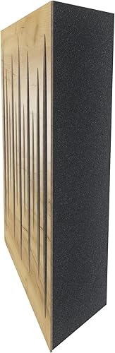 Miniatura 4 de Paquete de 4  Trampa de graves de esquina difusora de absorción de sonido Pulso  19.7 x 19.7 x 4 pulgadas  Absorción - Difusión - Reflejo  Madera