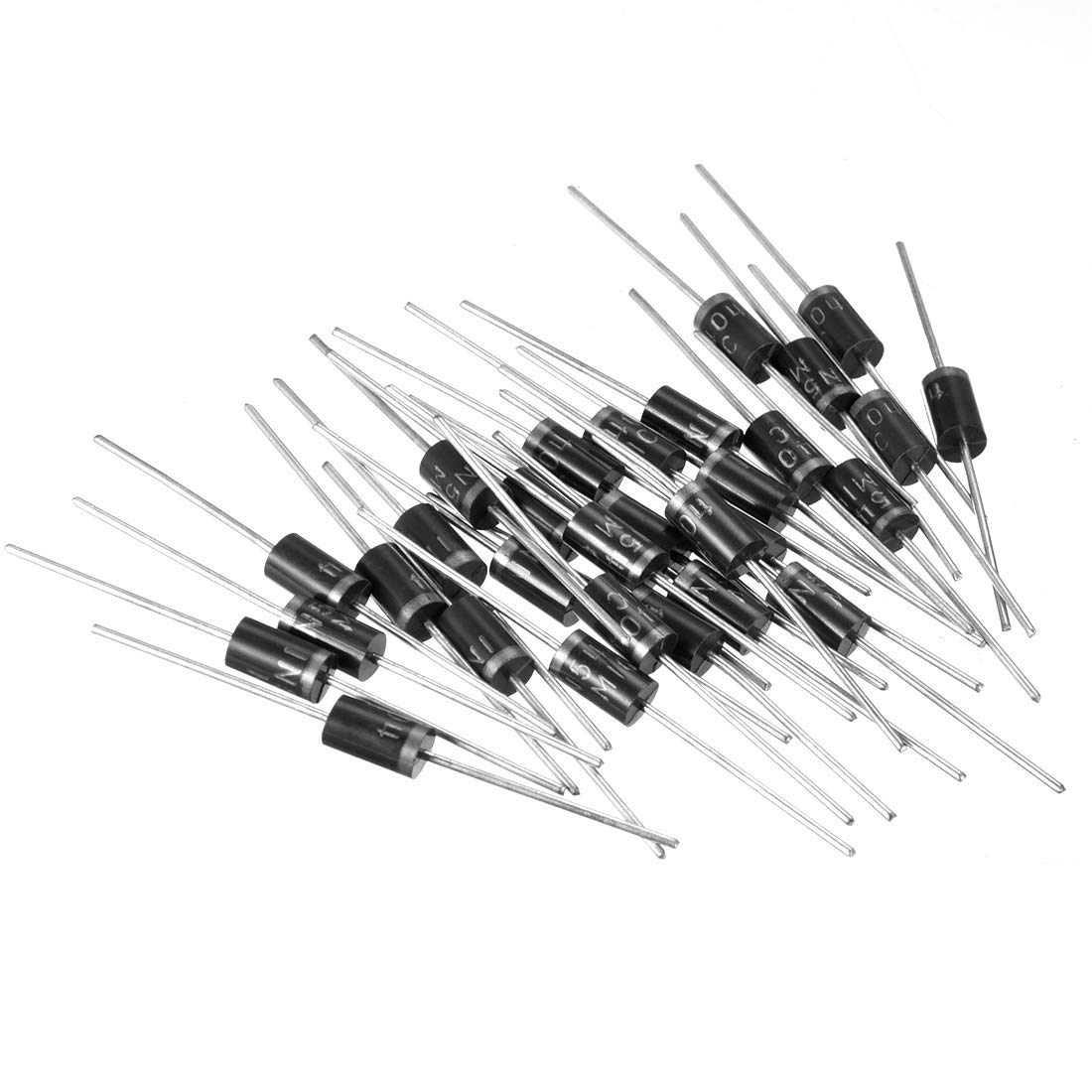 Confezione Da 50 Diodi Raddrizzatori Chanzon 1N5401 3A 100V | DO-201AD Assiali Per Elettronica