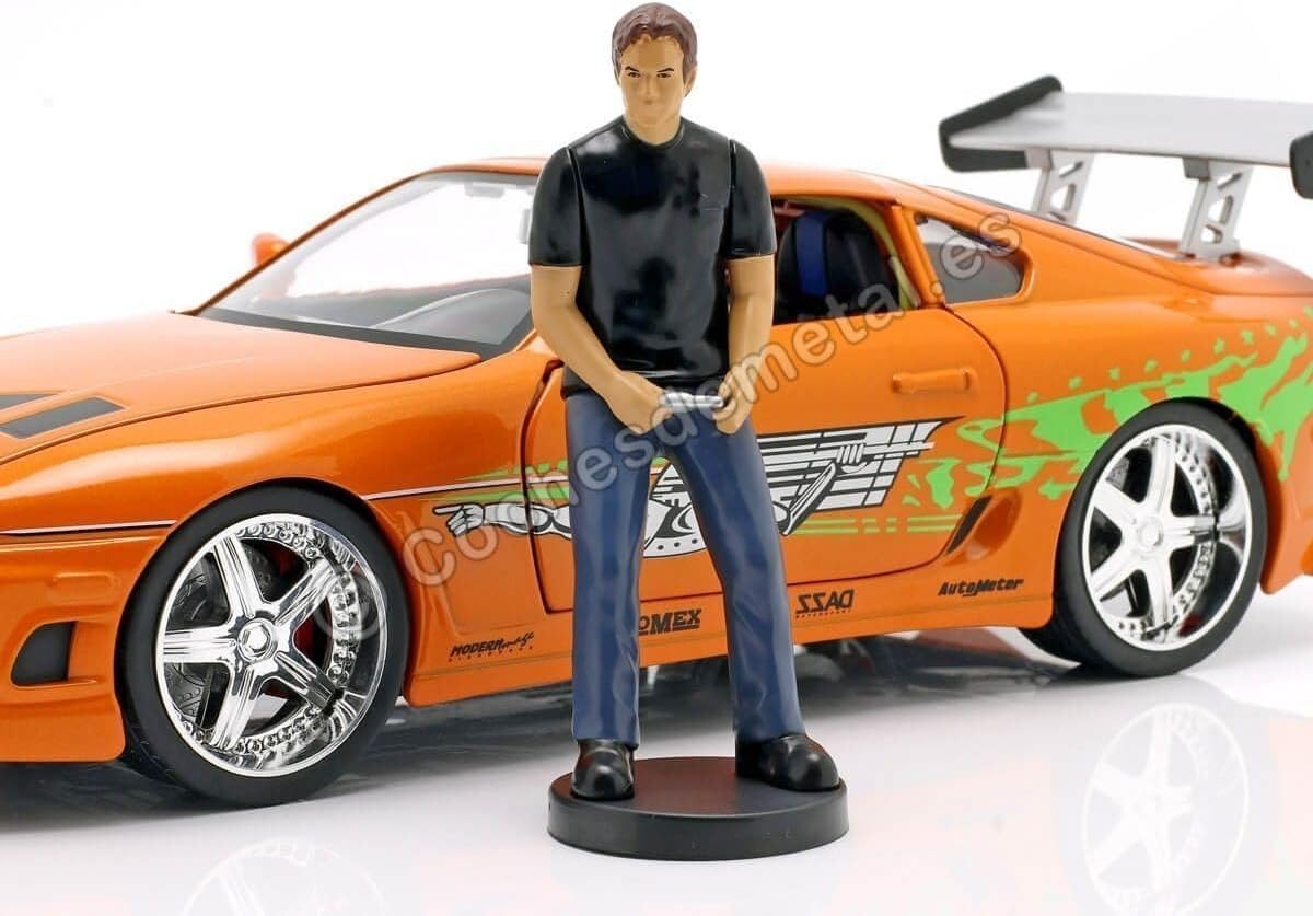 Jada Toys Brian and 1995 Toyota Supra 1/18 Scale Die Cast Car