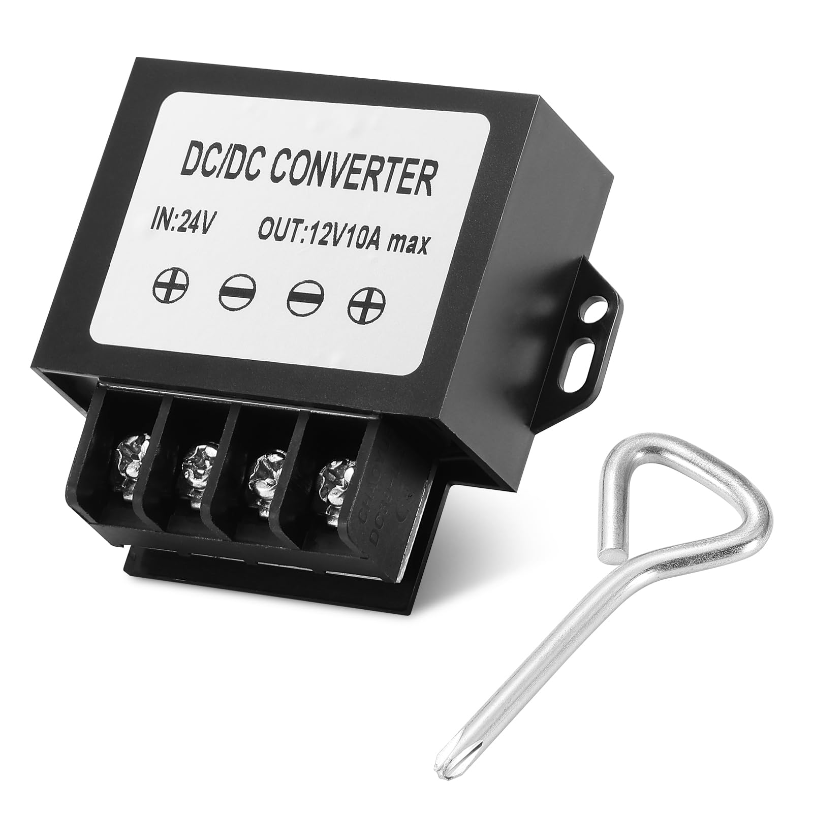 MZHOU DC 24V to 12V 10A 120W Step Down Converter DC Power Supply, 24V Buck to 12V Power Converter with Screwdriver, 12-V Truck Rectifier for Automobile, Instruments.-image-20