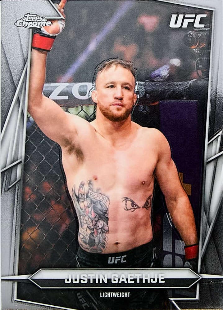 2026 Topps Chrome UFC #39 Justin Gaethje MMA Card - Sportscard Superstore