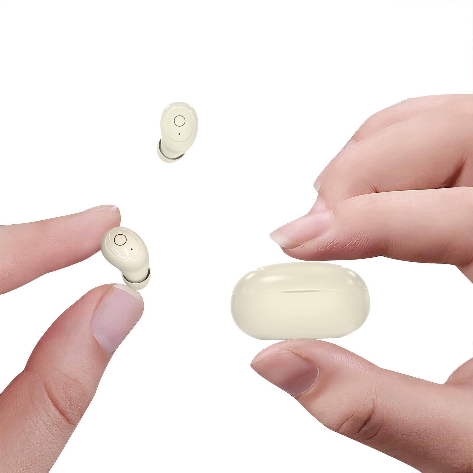 Mini Tiny Invisible Micro Earbuds Wireless Bluetooth Invisible Headphones Smallest Ear Buds Extra Small Hidden Discreet Earbuds for