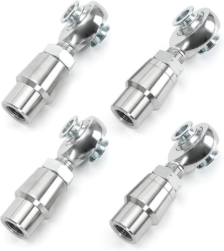 Kit de terminais Heim Joint FQRANBO 5/8" (1,59 cm) Chromoly para Panhard com rosca direita e esquerda – 2 pares
