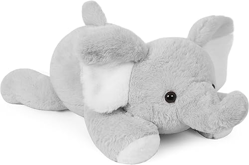 WeBingo Animales de peluche con peso de elefante, juguete de peluche con peso de 5 libras, cómodo y grande, almohada de corte grande, regalo de