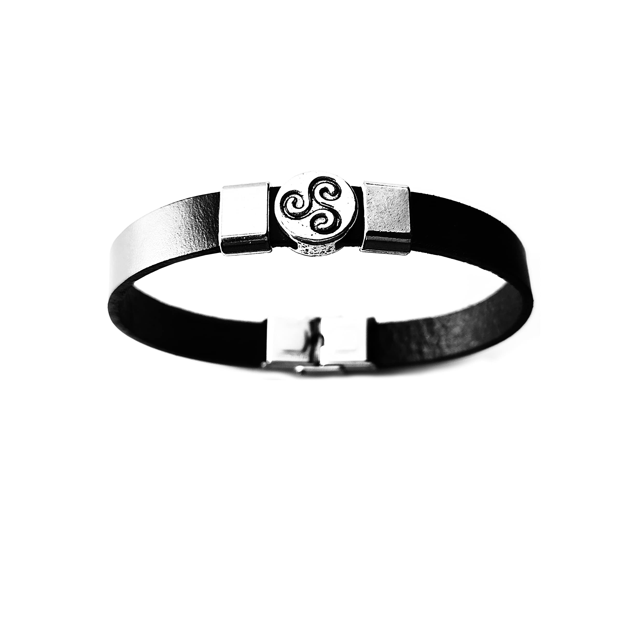 Simboliks Pulsera celta Triskel, Amuleto Trisquel regalo Druida Pulsera de protección Triqueta Tradición Celta Triskel celta amuleto celta protección celta equilibrio espiritual energía positiva