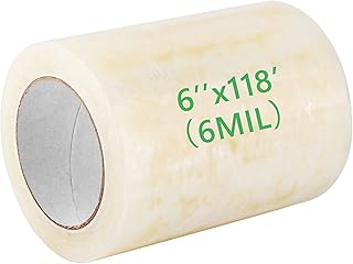 Miuwauer 6In x 118Ft Greenhouse Repair Tape Heavy Duty Greenhouse Coverings Damage Repair Tape Long Term UV Stabilized Outdoor Adhesive for Patching Sealing Seaming Plastic Film Polyethylene Sheeting