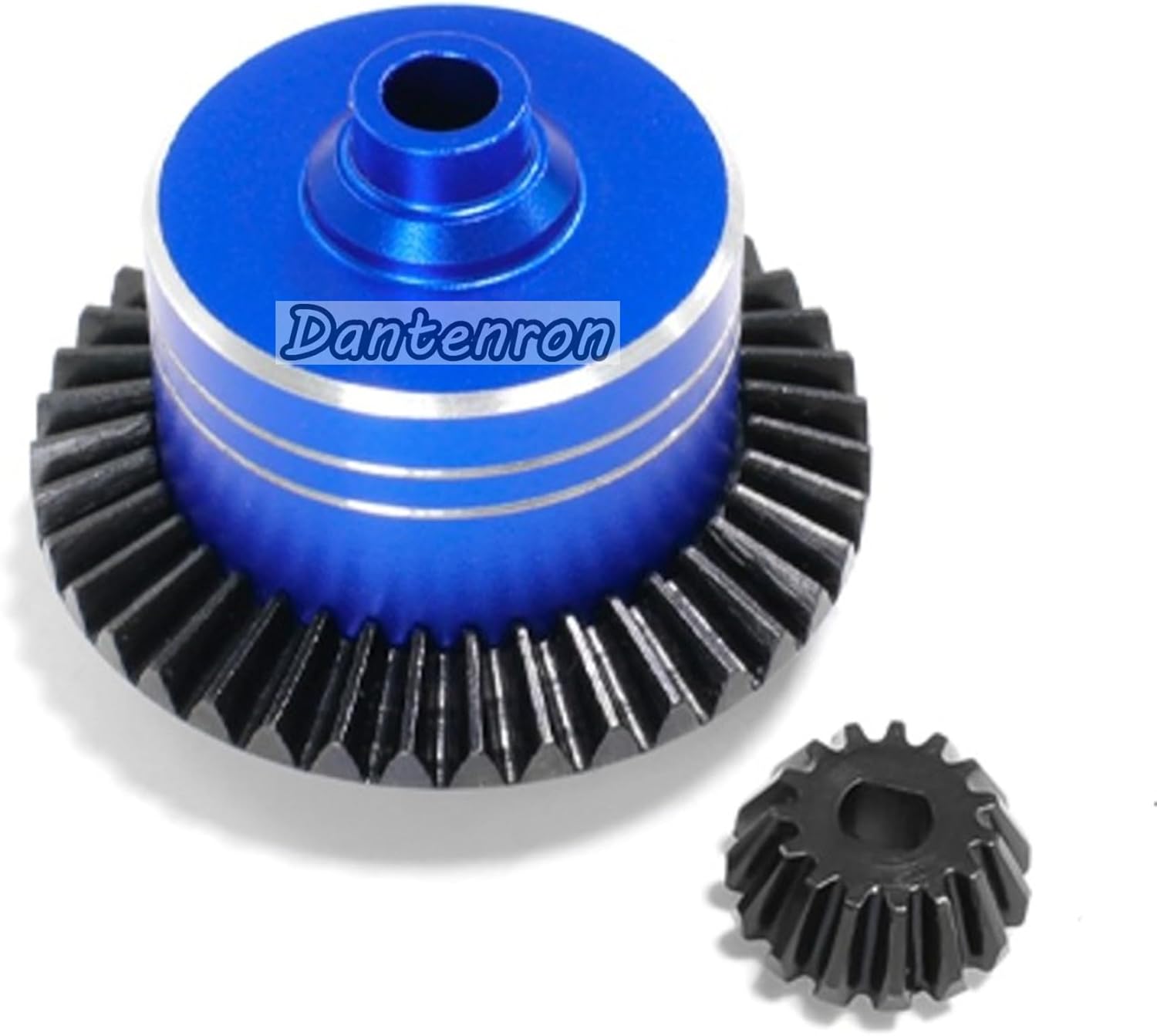 RC Aluminum Differential Shell Cover with Steel Drive Gear Set Upgraded Parts Compatible with Tamiya TT02 TT02B XV02 1/10 On Road Touring Rally Racing Drift Car Upgrade Parts (Blue)