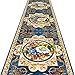 WUFENG-Tapis de passage Rétro Résiste À L'humidité Absorption Acoustique Lavable Ne Pas Se Faner Couloir Entrée, 2 Styles Plusieurs Tailles Personnalisable (Color : A, Size : 0.6x1m)