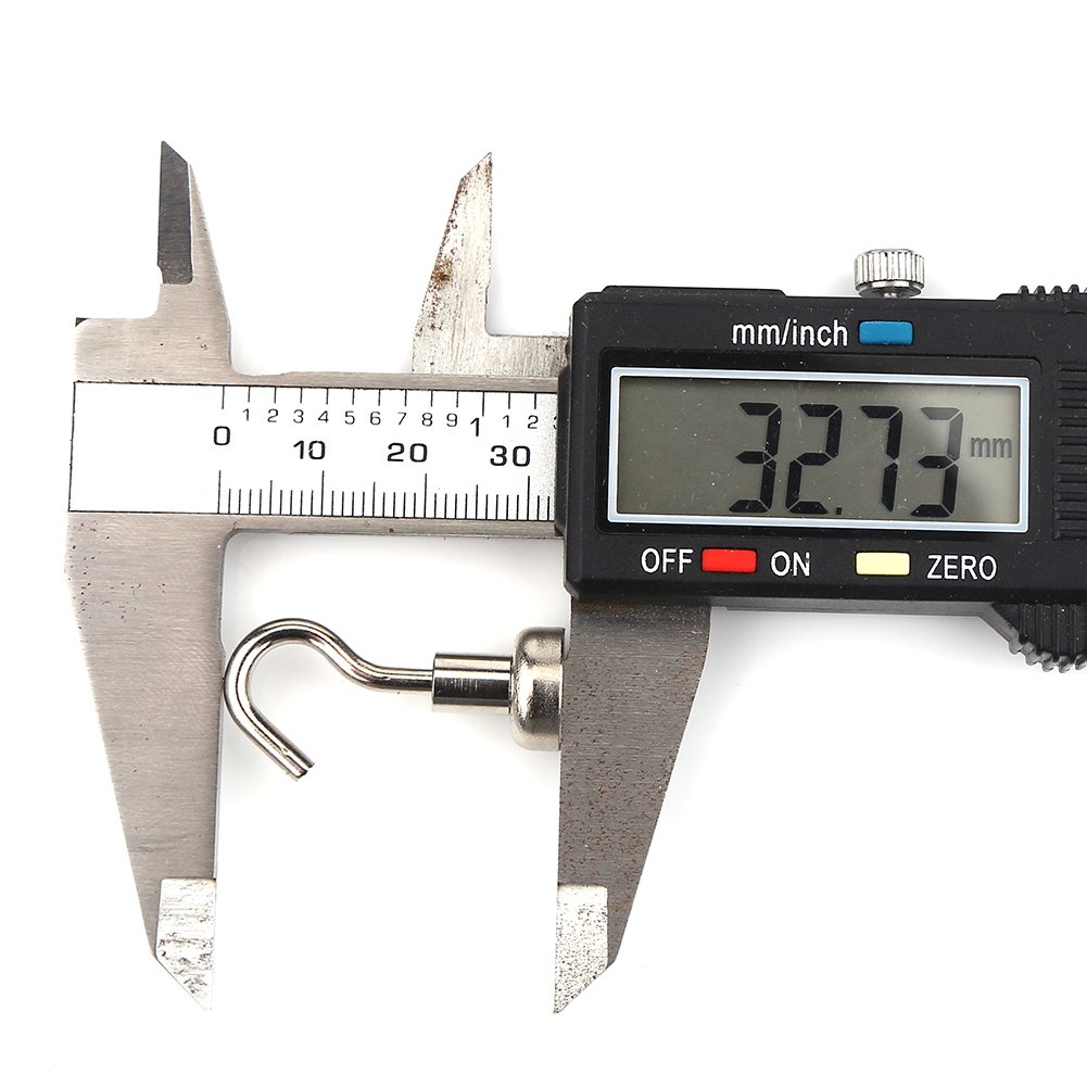 GOTOTOP 10Pcs Practical Heavy Duty Hanging Hook, Magnetic Hooks Indoors Organization Toolsfor Kitchen, Bathroom, Cabinets, Garage, Shed Office Use (12mm)