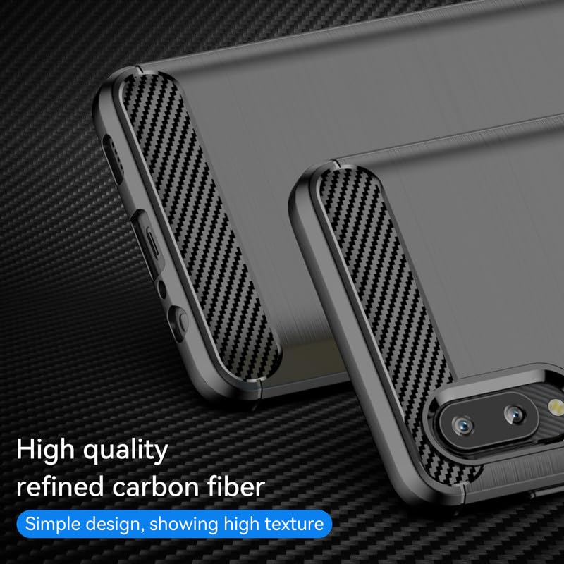 Image of Hybrid Carbon Fiber Back Case for Samsung Galaxy A02 / M02 (Black)