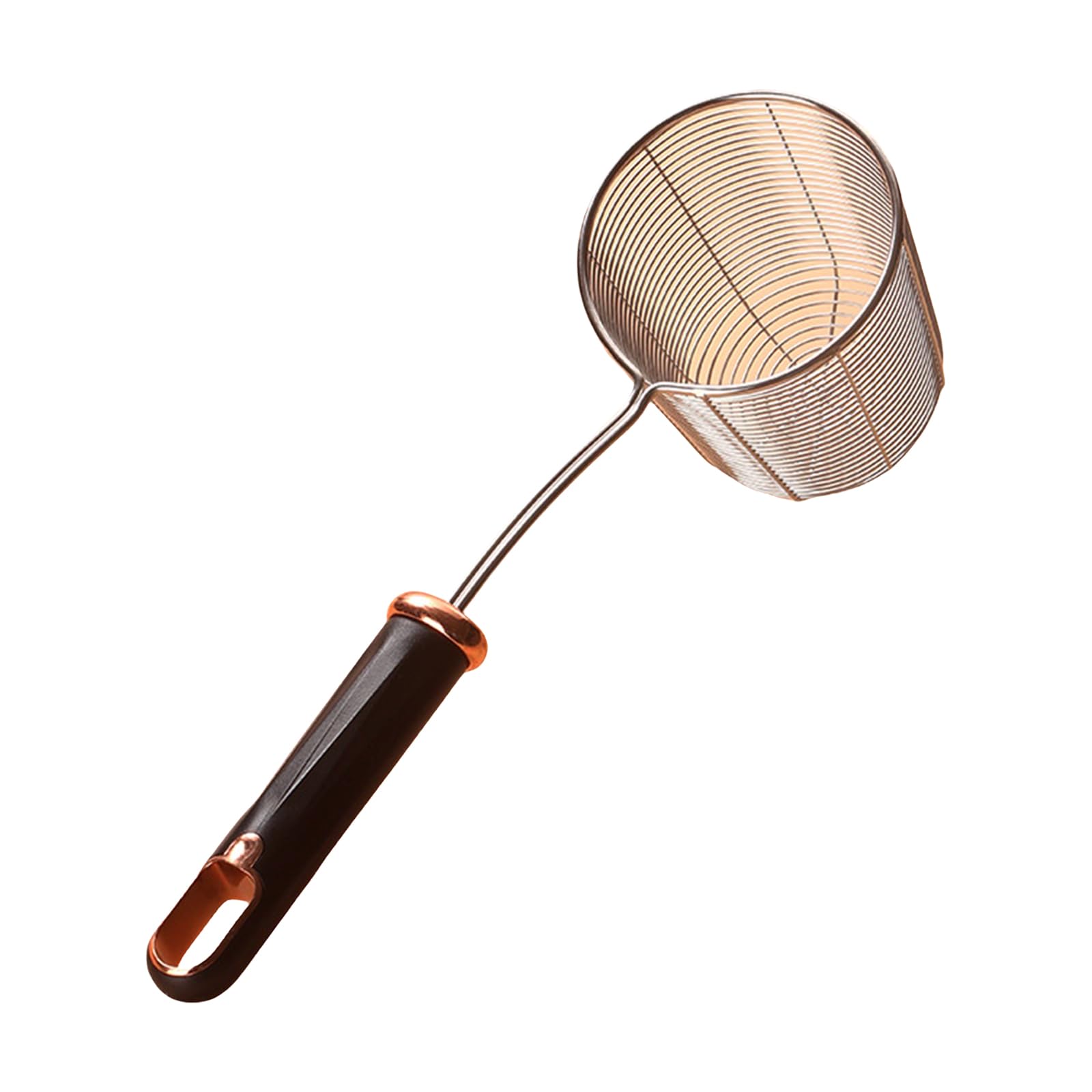 MICFENY Thickened Stainless Steel Wire Strainer Ladle Ergonomic Handle Colander Skimmer for Frying and Cooking Kitchen Tool