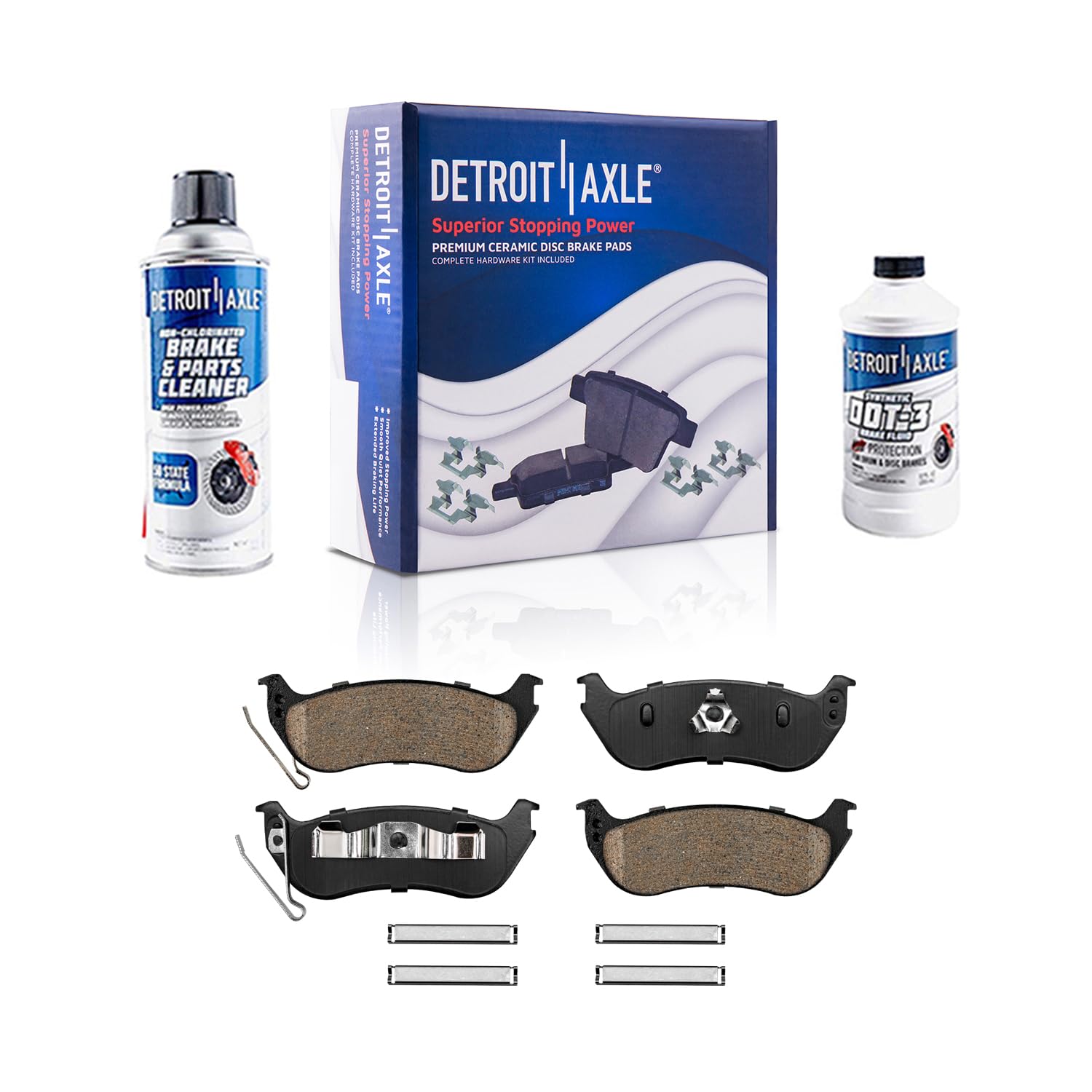 Detroit Axle - Rear Brake Pads for Ford 2006-2010 Explorer