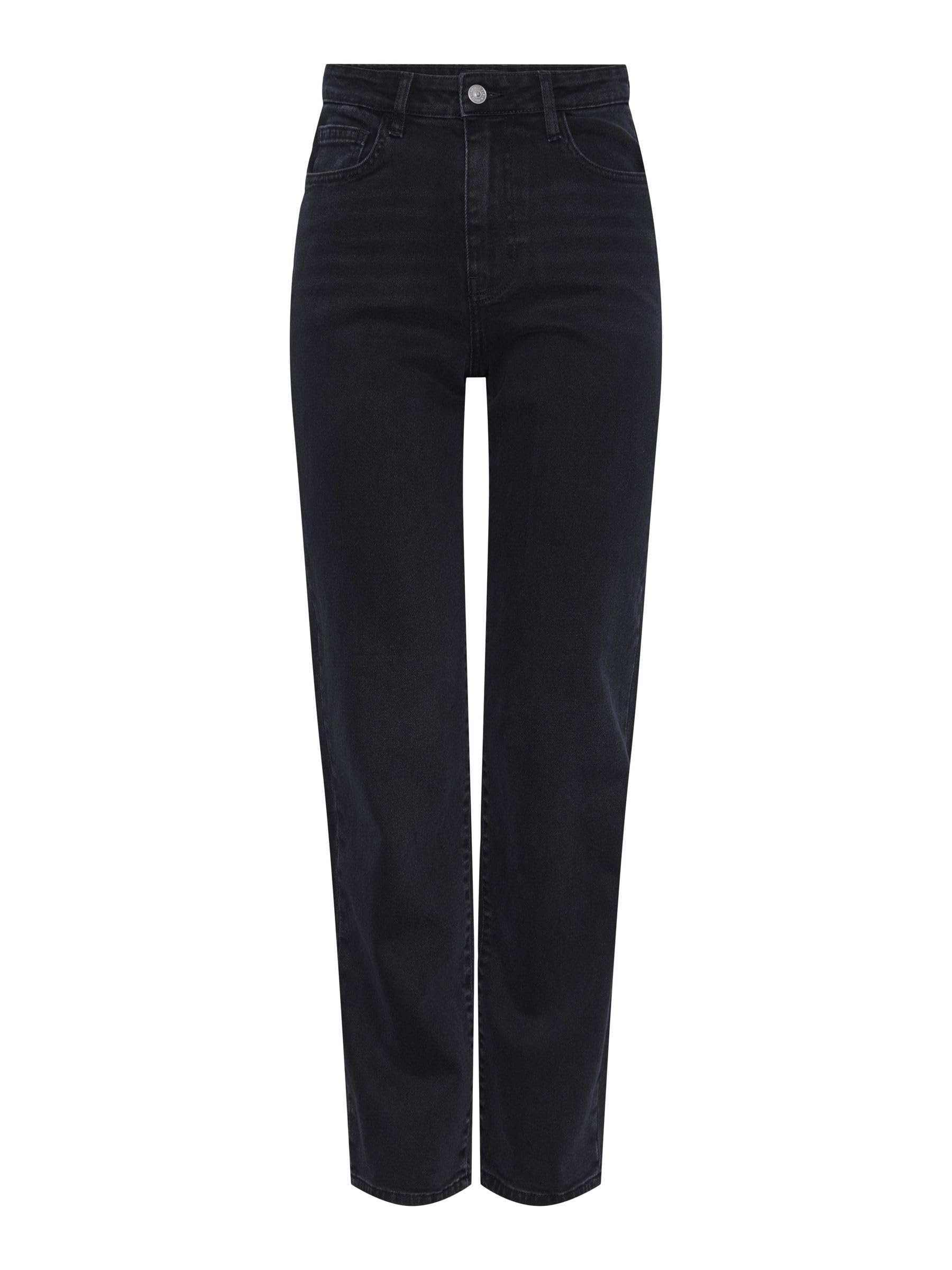 PIECES Female Straight Fit Jeans PCKELLY HW