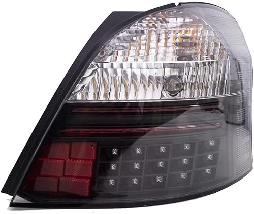 Par de luces traseras LED de freno trasero negro compatible con Yaris Hatchback 2006 2007 2008