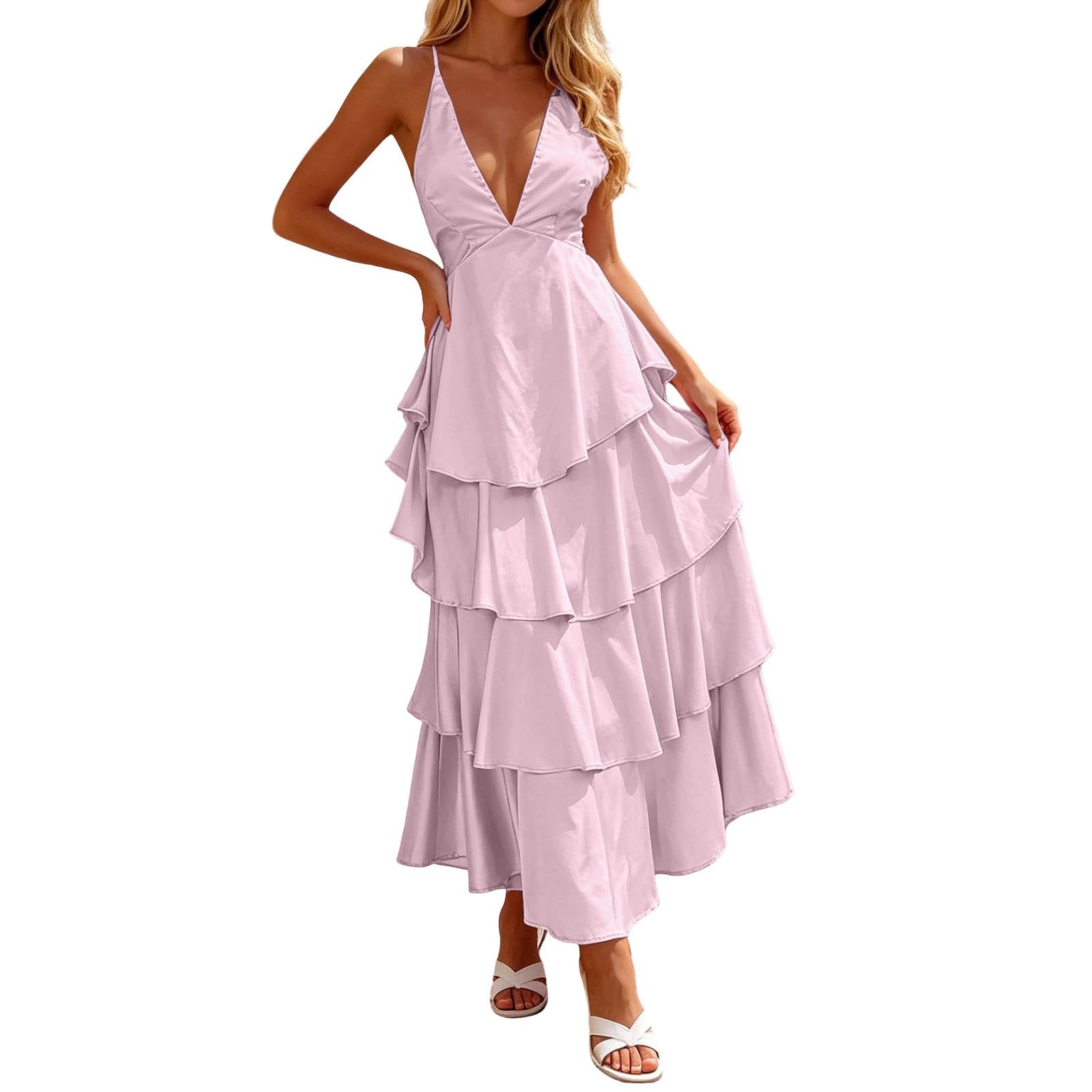 Robe de mariage spaghetti fluide pour une silhouette élancée