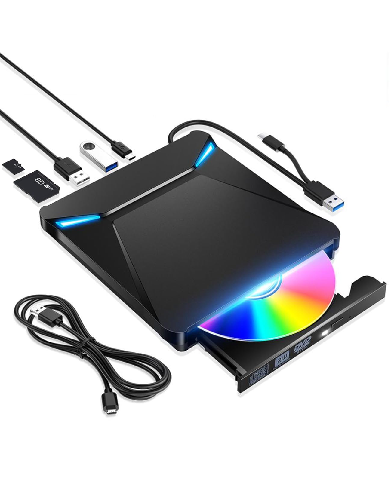 すぐ使える設定済8世代SSD ＋HDD1テラWin11オフィスカメラDVD Amazon.co.jp: DVDドライブ 外付け【2025革新型・6In1新モデル】 外