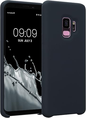 Miniatura 75 de kwmobile Funda Compatible con Samsung Galaxy S22 - Funda de teléfono de silicona TPU con acabado suave - Rojo Ruibarbo Piedra antigua,Azul