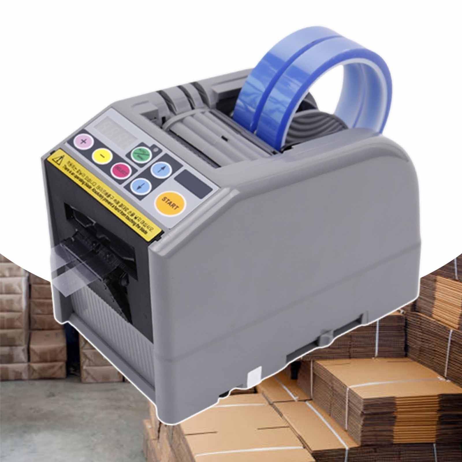 Dispensador automático de cinta, máquina de corte eléctrica con modos manual y automático, pantalla digital para corte de cinta versátil